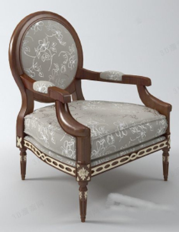 Modle 3d de la chaise de luxe