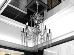 Lampes en cristal de rideau en cristal lgantes