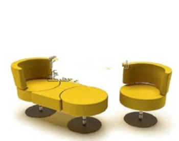 Yellow sofa modle fonctionnel