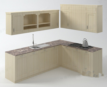Modle 3D d'armoires de bois