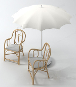 Chaises en plein air Casual Modles 3D