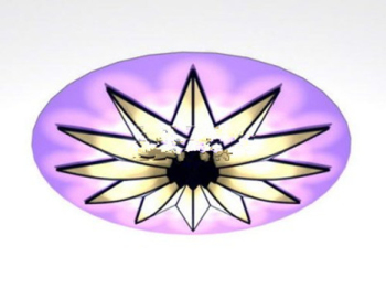 Violet modle 3d de lustre