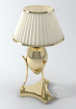 Blanc modle de lampe de luxe