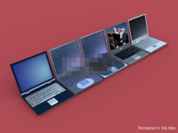 Modle 3D des ordinateurs portables
