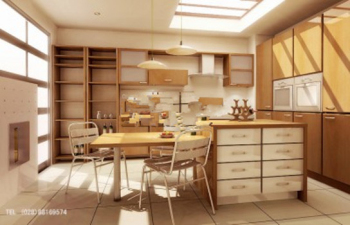 Restaurant de cuisine un des modles 3D