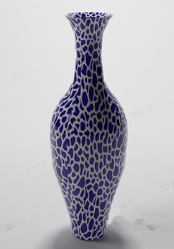 Modles 3D porcelaine bleue et blanche