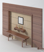 Modle 3d placard en bois