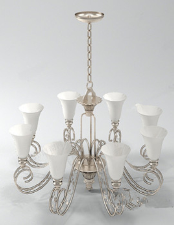 Modle de chandelier blanc