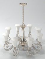 Modle de chandelier blanc