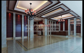 Modle 3d du hall d'hôtel