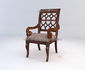 Modle 3d chaise de style rtro