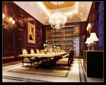 Modle 3D d'un grand restaurant de la famille