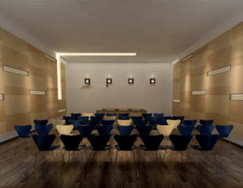 Grande salle de confrence de bureau modle 3d