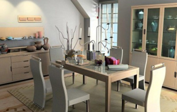 Petit modle 3d de restaurant frais