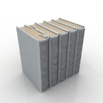 Bureau de livres modle 3d