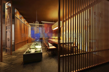 Modle 3d du restaurant de style classique