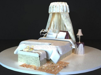 Modle 3D d'un lit chaud