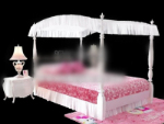 Petit lit de princesse modle 3d