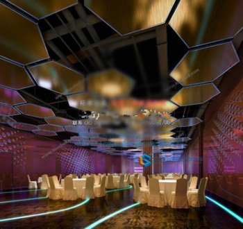 Cinq color modle 3d de restaurant