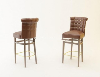 Fauteuil en cuir modle 3d