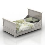 modles 3D lit blanc