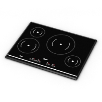 modle haut de gamme 3D cuisinire  gaz
