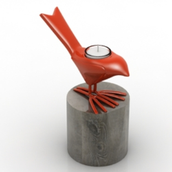 Oiseau rouge modle rveil