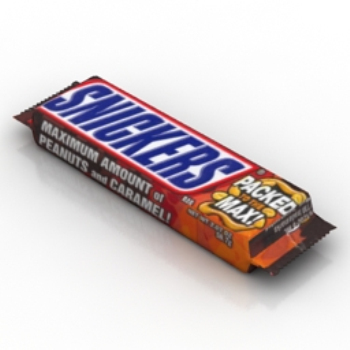 Snickers modles 3D