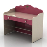 Modles bureau 3D Rose Enfants