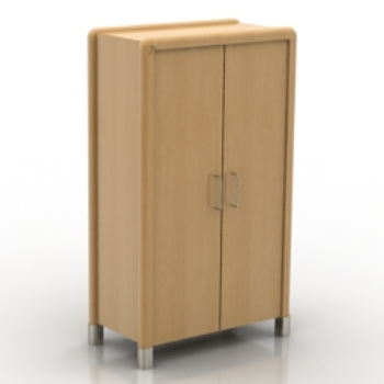 Des modles simples armoire de bois 3D