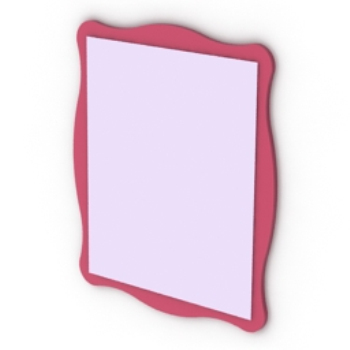 Dentelle rose modle miroir 3D