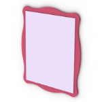Dentelle rose modle miroir 3D