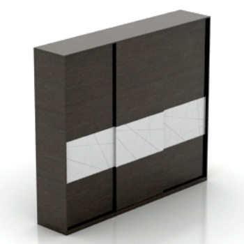 la mode chambre noire atmosphre de modle 3D de placard