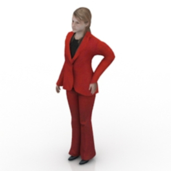 femme modle rouge