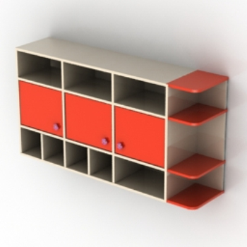 Orange Modle d'armoire