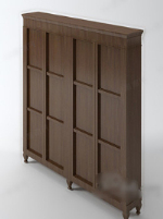Brown modle 3d armoires en bois