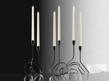 Bougie romantique Lampes modle 3d