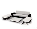 Sofa moderne modle noir et blanc