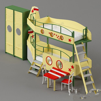 Cartoon enfants modle de lit