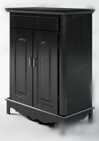 Noir textur modle armoire 3d