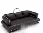 Modle 3d canap noir