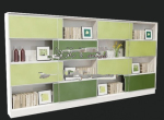 Rafraîchissant modle 3d de bibliothque