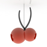 Modle de lustre rouge cerise comme