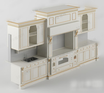 Modle 3D d'armoires de style europen