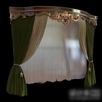 Modle 3d rideaux du palais