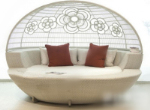 Modle 3d canap berceau de style