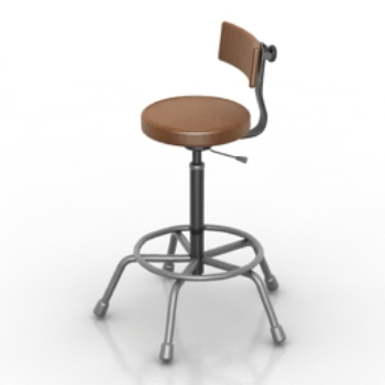 3 d modle de la chaise de bar