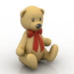Teddy bear 3 d modle