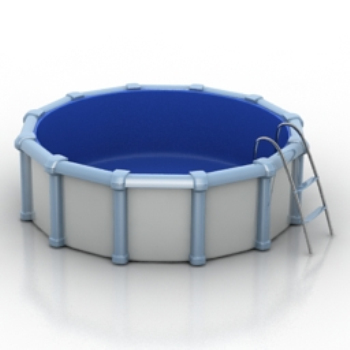 Piscine de modle 3d