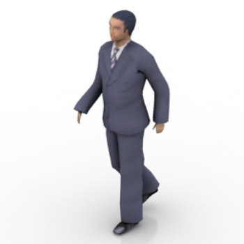 Modle en col blanc Homme